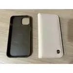 MOSHI 手機殼 牛奶白 真皮 米 杏 IPHONE13  磁吸 翻蓋