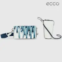 在飛比找momo購物網優惠-【ecco】Water 水漾真皮手機包(水藍色 910736