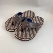 Boys Little BoysTommy Hilfiger Garret Flip Flop Chocolate / Blue Size 12