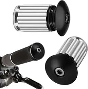 Handlebar End Caps Road Bike Handlebar End Caps Aluminum Alloy Curved Handlebar Tap Mountain Bike Handlebar Caps 1 Pair Road MTB Bike Grips