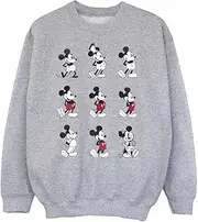 [Disney] Boys Mickey Mouse Evolution Sweatshirt (UK Size: 7-8 Years) (Sports Grey)