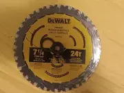 Dewalt Elite Series Blister Circular Saw Blade 7 1/4In 24T