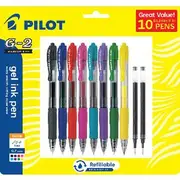 Pilot G2 Retractable Gel Pens Assorted 8 Pack