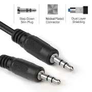 AUX AUXILIARY 3.5mm Cable Male to Male Car Audio Cord for iPhone Samsung HTC LG