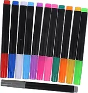 SECFOU Portable Erasable Liquid Chalk Pens Set of 12 Neon Dry Erase Markers for Acrylic Glass Boards Safe for Boys and Girls Easy to Cle