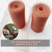 3-9M Copper Mesh Knitted Signal Shielding Net Braided Network Rat Rodent Slug