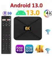 Best Android TV BOX Lifetime Streaming 6k - WI-FI 4GB Ram 32GB Rom