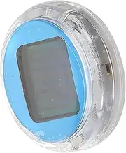 Motorcycle Instrument Clock Small Digital Clock Battery Operated Car Clocks for Dash Small Clock Clocks Battery Operated Small Tiny Digital Clock Sky-Blue Plastic