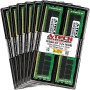 A-Tech 192GB 12x 16GB 2Rx4 PC4-19200R DDR4 2400 ECC REG RDIMM Server Memory RAM