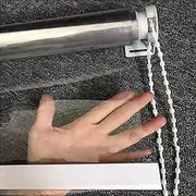 Custom Clear Outdoor Pergola Roller Shades Waterproof PVC Blind Window Balcony Patio Thermal Insulated Dustproof Rainproof Curtain 85x140cm