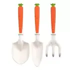 Children Gardening Shovel Rake Set Kids Tool Tools with Carrot Handle
