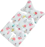 ANDRESLAD Stroller Cushion Breathable Cotton Mat for Comfort Head Protector for Prams Reduces Shaking Soft and Skin Friendly for All Seasons Cartoon Design