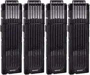 OIMIO Soft Dart Clips, 18-Darts Quick Reload Clips Magazine Clips for Nerf Toy Dart Gun 4pcs (Black)