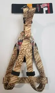 DogIt Small Step in Dog Harness ~ Brown Animal Print ~ NWT
