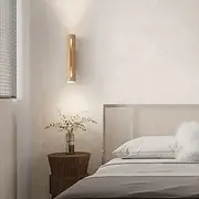 Creative Double Head Up and Down Wall Lamp, Japanese Wabi-sabi Style, Natural Yellow, Travertine, Bedroom, Living Room, Back Wall, Corridor, Hotel