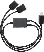 CY 2 in 1 Combo USB to Micro USB Dual Plug Data Charger Splitter Cable For HTC Samsung Cell Phone & Tablet