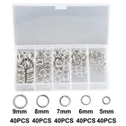 Split rings Kit Set Stainless Steel Outdoor Tackle Useful High Quality