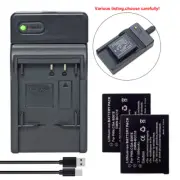 CGA-S007 Battery or charger For Panasonic Lumix DMC-TZ1 DMC-TZ4 DMC-TZ5 DMC-TZ11