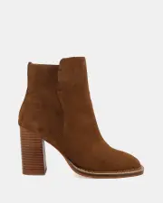 Shelly Shen Jade/Tan Suede Womens Boots 10