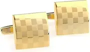 [Generic] Mens Cufflinks Laser Classic Square Wedding Business Cuff Links