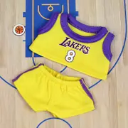 Labubu Baby Clothes 17cm Labubu Cloth Clothes Heartbeat Macaron Vinyl Face Doll Baby Clothes Replacement——style:Two piece set of jersey number 8