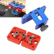 3 in 1 Woodworking Hole Puncher Dowel Jig Locator Drill Guide Puncher Kit