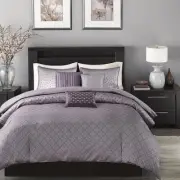 Biloxi Duvet Cover - Geometric Duvet Cover Set, Ultra Soft Microfiber Light W...