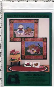 Watermelon Summer" ©1993 Fiber Mosaics Sewing Quilting Applique Pattern 860P NEW