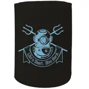 Alcohol Stubby Holder - Lifes Short Dive Hard Scuba Diving - Funny Novelty Birthday Gift Joke Beer