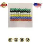 Vintage-Inspired 60 Piece Glass Marble Set for Chinese Checkers or Aggravation