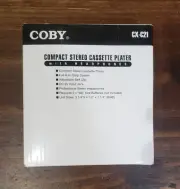 Coby Cx C21 Cassette Player Walkman Ultra Compact w/ Headphones Vintage Retro