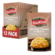 Idahoan® Smokey Cheese & Bacon Mashed Potatoes 4 oz Pack of 12