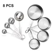 Premium Stackable Stainless Steel Measuring Cups and Spoons Set