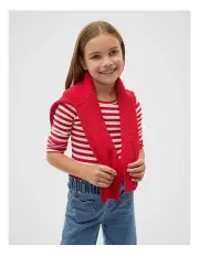 [Seed Heritage] Stripe Rib Tee in Chilli Stripe