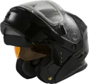 Gmax MD-01S Modular Snow Helmet Gloss Black Electric Shield Size XL