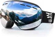Snowboard Ski Goggles Men Women Youth, anti Fog OTG Winter Snow Goggles Spherica
