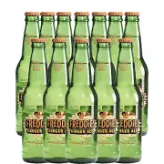 Freddie’s Old Fashioned Soda - Ginger Ale 12oz Bottles - 12 Pack
