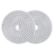 2pcs 5Inch 50 Grits Diamond Polishing Pad Wet/Dry for Stone Concrete Marble