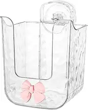 Suction Bathroom Wipes Holder | Clear Tissue Wipes Dispenser,Refillable Wipes Container, Tissue Box Holder, Wipes Dispenser Box for Bathroom Kitchen Bedroom