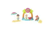 CoComelon Family Beach Time Fun Playset - Features JJ, Tomtom YoYo with Sandcastle, Umbrella, Beach Chair, Towel, Beach Playset