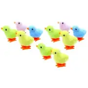 Fun Clockwork Plush Jumping Chick Toys Kids Baby Shower Birthday Favors4596