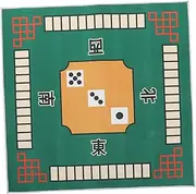 NAMOARLY 1PC Mahjong Mat Soft Non-Fading Mahjong Table Mat Latex Bottom for Games