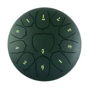 6 Inch Steel Tongue Drum 11 Notes Handpan Drum with Drum Mallet Finger A9A6