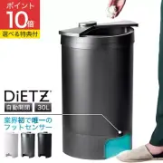 DiETZ DustBox30 30L Foot Sensor Trash Can, Automatic Lid, Touchless, VARS01-001