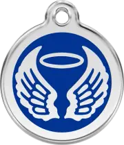 Steel Red Dingo Angel ID Dog Tag Black Purple Blue Green Yellow Orange Red Pink