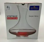 Bohemia Royal Crystal Decanter 1500 ml , New In Box