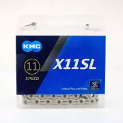KMC X11SL Bike Chain Retail Pack 11s Fit Shimano/SRAM/Campagnolo 118Link Silver