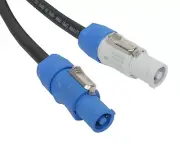 Elite Core PC12-AB-30 Twist-Lock Power Blue to Gray Power Extension Cable 30'