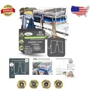 Sturdy Wire Shelf Dividers with Removable Hooks - Perfect for Home & Office