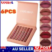 6Pcs Matte Lipstick Set Long Lasting Waterproof Make Up Beauty Cosmetic